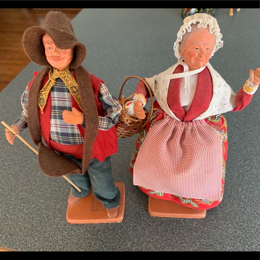 Vintage French Claude Carbonel Santon art dolls
